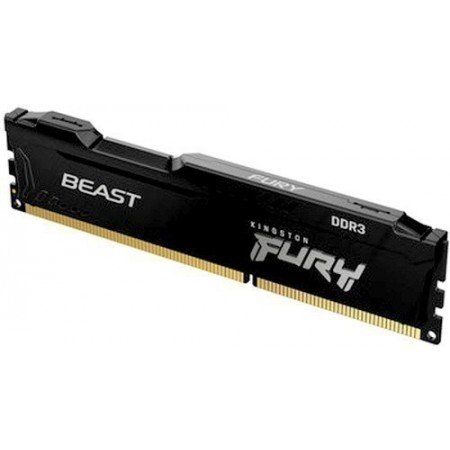 Память DDR3 4Gb 1600MHz Kingston KF316C10BB/4 Fury Beast Black RTL PC3-12800 CL10 DIMM 240-pin 1.5В single rank с радиатором Ret