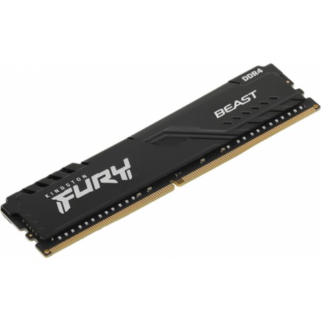 Память DDR4 32Gb 2666MHz Kingston KF426C16BB/32 Fury Beast Black RTL Gaming PC4-21300 CL16 DIMM 288-pin 1.2В single rank с радиатором Ret