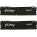 Память DDR4 2x16Gb 3200MHz Kingston KF432C16BBK2/32 Fury Beast Black RTL Gaming PC4-25600 CL16 DIMM 288-pin 1.35В single rank с радиатором Ret