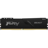 Память DDR4 16Gb 2666MHz Kingston KF426C16BB1/16 Fury Beast Black RTL Gaming PC4-21300 CL16 DIMM 288-pin 1.2В dual rank с радиатором Ret