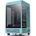 Корпус Thermaltake The Tower 100 Turquoise голубой без БП miniITX 1x120mm 3x140mm 2xUSB3.0 audio bott PSU