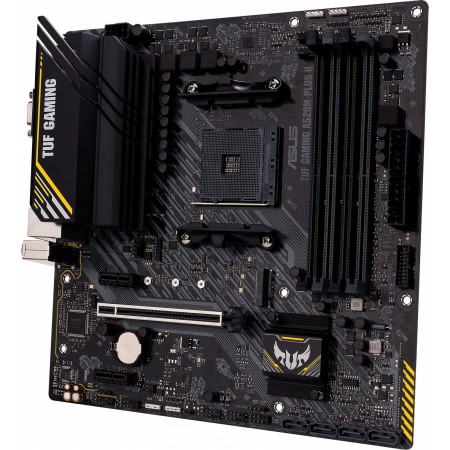 Материнская плата Asus TUF GAMING A520M-PLUS II Soc-AM4 AMD A520 4xDDR4 mATX AC`97 8ch(7.1) GbLAN RAID+VGA+HDMI+DP