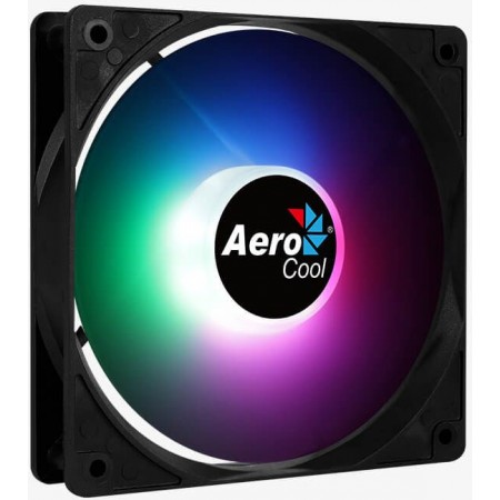 Вентилятор для корпуса Aerocool Frost 12 RGB 120х120x25 черный 3-pin 4-pin (Molex) 23.7дБ (FROST 12 FRGB MOLEX + 3P) Ret