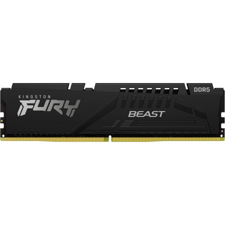 Память DDR5 16Gb 4800MHz Kingston KF548C38BB-16 Fury Beast RTL Gaming PC5-38400 CL38 DIMM 288-pin 1.1В single rank с радиатором Ret