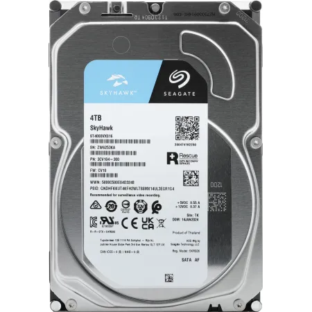 Жесткий диск Seagate SATA-III 4TB ST4000VX016 Surveillance Skyhawk 4KN (5400rpm) 256Mb 3.5"