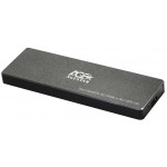 Внешний корпус SSD AgeStar 31UBVS6C NVMe/SATA USB3.0 алюминий черный M2 2280 B/M-key