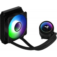 Система водяного охлаждения Aerocool Mirage L120 Soc-AM5/AM4/1151/1200/2066/1700 черный 4-pin 20-27dB Al+Cu 200W 756gr Ret (MIRAGE L120 ARGB)