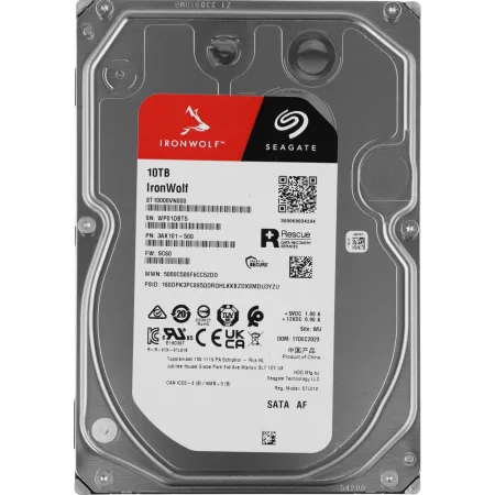 Жесткий диск Seagate SATA-III 10Tb ST10000VN000 NAS Ironwolf (7200rpm) 256Mb 3.5"