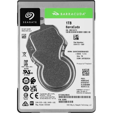 Жесткий диск Seagate SATA-III 1TB ST1000LM049 Notebook/Desktop Barracuda Pro 4KN (7200rpm) 128Mb 2.5"