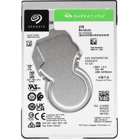 Жесткий диск Seagate SATA-III 2TB ST2000LM015 Notebook/Desktop Barracuda 4KN (5400rpm) 128Mb 2.5"