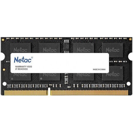 Память DDR3L 8Gb 1600MHz Netac NTBSD3N16SP-08 Basic RTL PC3-12800 CL11 SO-DIMM 204-pin 1.35В single rank Ret