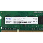 Память DDR3L 4Gb 1600MHz Netac NTBSD3N16SP-04 Basic RTL PC3-12800 CL11 SO-DIMM 204-pin 1.35В single rank Ret