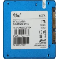 Накопитель SSD Netac SATA-III 1TB NT01N600S-001T-S3X N600S 2.5"