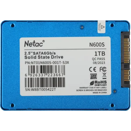 Накопитель SSD Netac SATA-III 1TB NT01N600S-001T-S3X N600S 2.5"