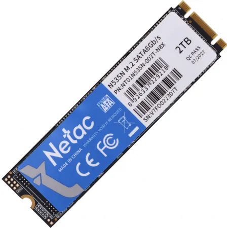 Накопитель SSD Netac SATA-III 2TB NT01N535N-002T-N8X N535N M.2 2280