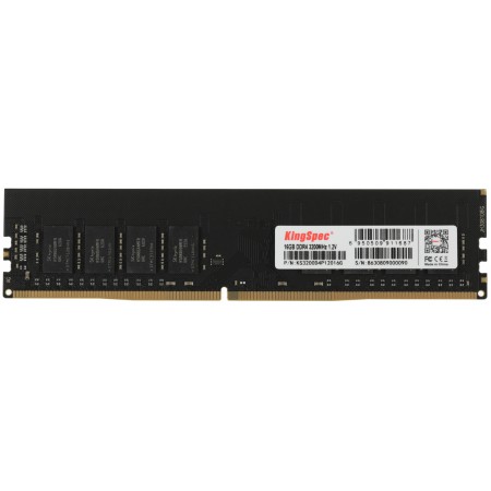 Память DDR4 16GB 3200MHz Kingspec KS3200D4P12016G RTL PC4-25600 DIMM 288-pin 1.2В single rank Ret