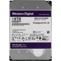 Жесткий диск WD SATA-III 18TB WD181PURP Surveillance Purple Pro (7200rpm) 512Mb 3.5"