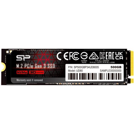 Накопитель SSD Silicon Power PCIe 3.0 x4 500GB SP500GBP34UD8005 UD80 M.2 2280