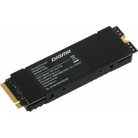 Накопитель SSD Digma PCIe 4.0 x4 2TB DGST4002TG33T Top G3 M.2 2280