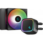 Система водяного охлаждения Deepcool LE300 RGB Soc-AM5/AM4/1151/1200/1700 черный 4-pin 18-33dB Al+Cu 180W 945gr Ret (R-LE300-BKLNMC-G-1)