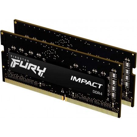 Память DDR4 2x8Gb 2666MHz Kingston KF426S15IBK2/16 Fury Impact RTL PC4-21300 CL15 SO-DIMM 260-pin 1.2В single rank Ret