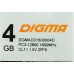 Память DDR3 4GB 1600MHz Digma DGMAD31600004D RTL PC3-12800 CL11 DIMM 240-pin 1.35В dual rank Ret