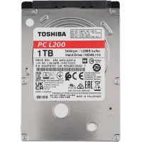 Жесткий диск Toshiba SATA-III 1Tb HDWL110UZSVA Notebook L200 Slim (5400rpm) 128Mb 2.5"