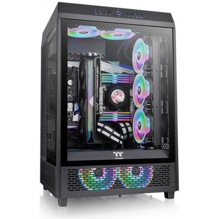 Корпус Thermaltake The Tower 500 черный без БП ATX 11x120mm 5x140mm 4xUSB3.0 audio bott PSU