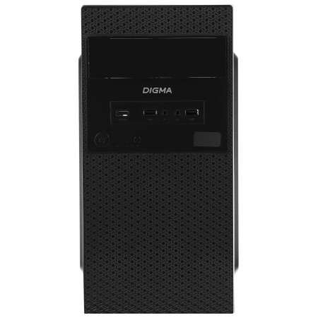 Корпус Digma DC-MATX103-U2 черный без БП mATX 1x80mm 2x120mm 2xUSB2.0 audio