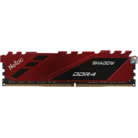 Память DDR4 16GB 3200MHz Netac NTSDD4P32SP-16R Shadow RTL Gaming PC4-25600 CL16 DIMM 288-pin 1.35В с радиатором Ret