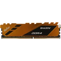 Память DDR4 16GB 3200MHz Netac NTSDD4P32SP-16Y Shadow RTL Gaming PC4-25600 CL16 DIMM 288-pin 1.35В с радиатором Ret