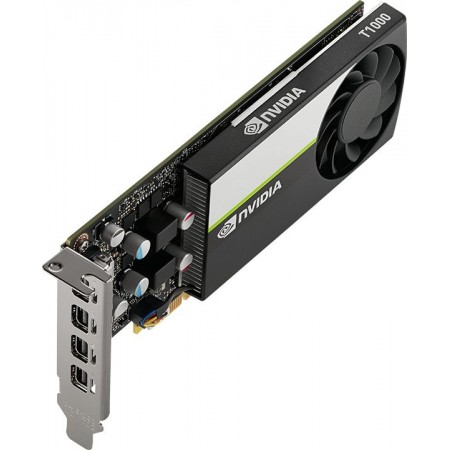 Видеокарта PNY PCI-E T1000 NVIDIA T1000 8Gb 128bit GDDR6 1065/10000 mDPx4 Ret low profile