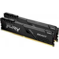 Память DDR4 2x8Gb 3200MHz Kingston KF432C16BBK2/16-SP Fury Beast Black RTL Gaming PC4-25600 CL16 DIMM 288-pin 1.35В kit dual rank с радиатором Ret