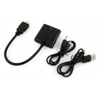 Переходник Buro HDMI-M-VGA-F-WUSB HDMI (m) VGA (f) 0.1м