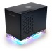 Корпус Inwin CF08A (A1PLUS) черный 650W miniITX 4x120mm 2xUSB3.0 audio