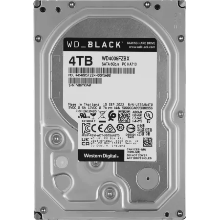 Жесткий диск WD SATA-III 4Tb WD4005FZBX Desktop Black (7200rpm) 256Mb 3.5"