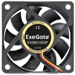 Вентилятор для корпуса Exegate EX281212RUS 60х60x15 черный 3-pin 24дБ OEM