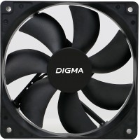 Вентилятор для корпуса Digma DFAN-120-7 120х120x25 черный 3-pin 4-pin (Molex) 23дБ Ret