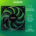 Вентилятор для корпуса Digma DFAN-120-9 120х120x25 черный 3-pin 4-pin (Molex) 23дБ Ret