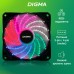 Вентилятор для корпуса Digma DFAN-FRGB2 RGB 120х120x25 черный 3-pin 4-pin (Molex) 23дБ Ret