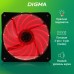 Вентилятор для корпуса Digma DFAN-LED-RED RGB 120х120x25 черный 3-pin 4-pin (Molex) 23дБ Ret