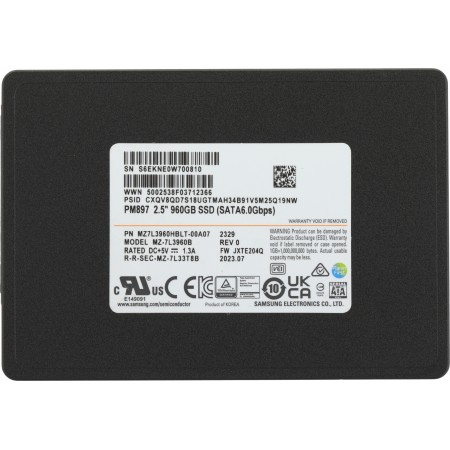 Накопитель SSD Samsung SATA-III 960GB MZ7L3960HBLT-00A07 PM897 2.5" 3 DWPD OEM