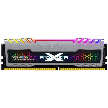 Память DDR4 8GB 3600MHz Silicon Power SP008GXLZU360BSB Xpower Turbine RGB RTL PC4-28800 CL16 DIMM 260-pin 1.35В kit single rank с радиатором Ret