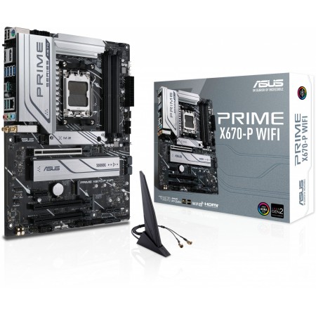 Материнская плата Asus PRIME X670-P WIFI SocketAM5 AMD X670 4xDDR5 ATX AC`97 8ch(7.1) 2.5Gg RAID+HDMI+DP