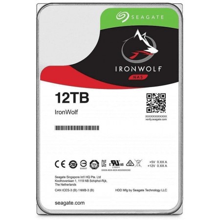 Жесткий диск Seagate SATA-III 12Tb ST12000VN0008 NAS Ironwolf (7200rpm) 256Mb 3.5"