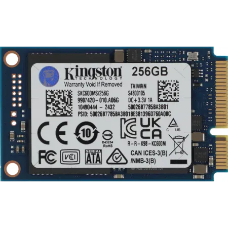 Накопитель SSD Kingston mSATA 256Gb SKC600MS/256G KC600 mSATA