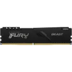 Память DDR4 8Gb 3733MHz Kingston KF437C19BB/8 Fury Beast Black RTL Gaming PC4-29800 CL19 DIMM 288-pin 1.35В single rank с радиатором Ret