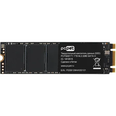 Накопитель SSD PC Pet SATA-III 1TB PCPS001T1 M.2 2280 OEM