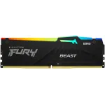 Память DDR5 32Gb 5200MHz Kingston KF552C40BBA-32 Fury Beast Black RGB RTL Gaming PC5-41600 CL40 DIMM 288-pin 1.25В dual rank с радиатором Ret