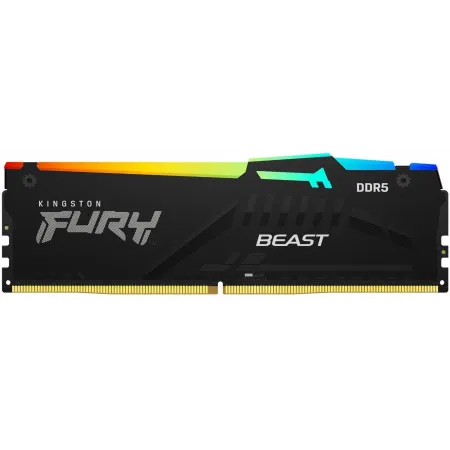 Память DDR5 32Gb 5200MHz Kingston KF552C40BBA-32 Fury Beast Black RGB RTL Gaming PC5-41600 CL40 DIMM 288-pin 1.25В dual rank с радиатором Ret